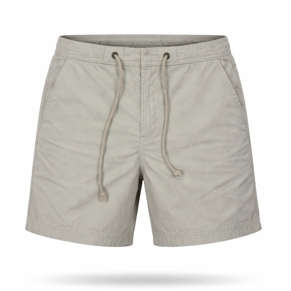Vintage Jones Wear Sport Shorts Womens 8 Khaki Cotton Drawstring Casual